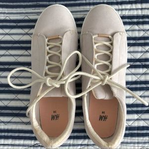 Blush Suede Sneakers Tennis Shoes 7